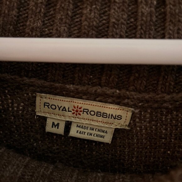 Royal Robbins (19" across) brown and cream crew neck sweater - Picture 3 of 3